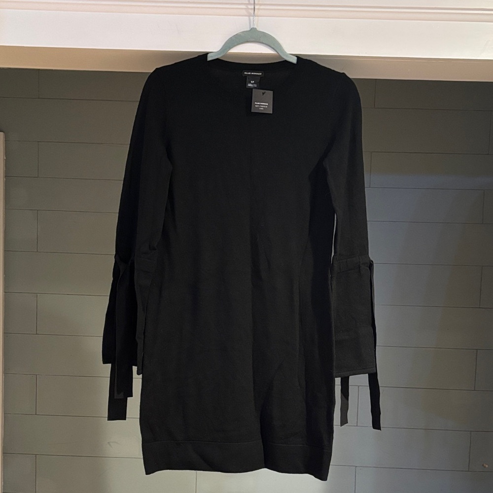 NWT‎ Club Monaco Sohrab Black Mini Dress